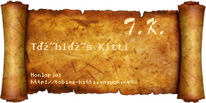 Tóbiás Kitti névjegykártya
